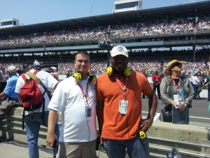 Jim Johnson and Cliff Brunt at the 2012 Indianapolis 500.