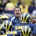 Michigan coach Brady Hoke will lead his team into Saturday's game against Alabama. From Michigan Sports Information.