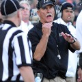 Danny Hope calls a timeout against Marshall.