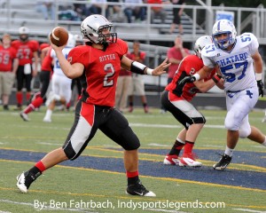 Ritter's Jake Purichia, shown last season against Chatard, is among the frontrunners for Mr. Football this season.