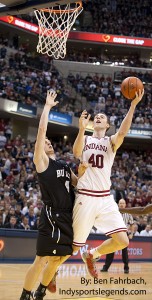 Indiana's Cody Zeller, shown here against Butler, hit the game winner against Michigan to clinch the Big Ten title outright.
