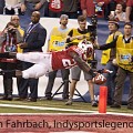 Wisconsin's Montee Ball stretches for a touchdown against Nebraska.