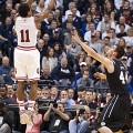 Yogi Ferrell shoots against Butler. He will be a key player next year if the Hoosiers want to maintain their momentum.