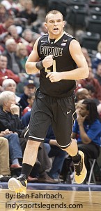 Purdue's D.J. Byrd after drilling a 3-pointer against Notre Dame.