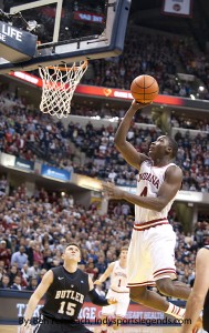 Victor Oladipo, pictured against Butler, hit a huge shot down the stretch in Indiana's win over Temple.