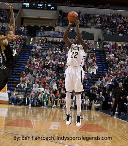 Notre Dame's Jerian Grant shoots earlier this season against Purdue.