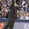 Tom Crean coaching against Butler.