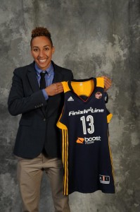 Indiana Fever first-round pick Layshia Clarendon. Photo from WNBA.
