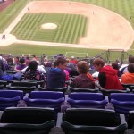 The purple seats are a mile high. Photo by Craig Dragash.