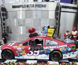 Purdue graduate Ryan Newman's winning Brickyard 400 car.