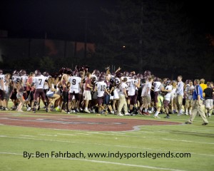 Brebeuf celebrated after beating Chatard in its opener. The Braves might be celebrating again on Saturday.