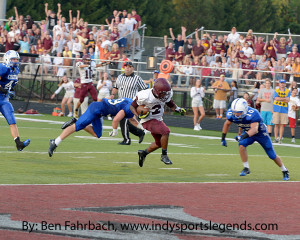 Brebeuf's LeVante Bellamy ran 15 times for 134 yards and three scores in a win over Chatard.