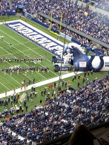 It's football season again, but not the kind of football Colts fans like. Photo by Cliff Brunt.