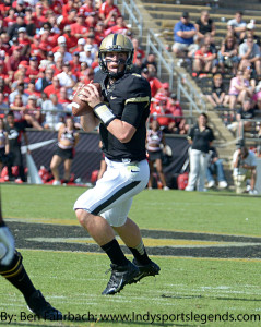 Purdue freshman Danny Etling drops back to pass.