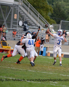 Chatard quarterback Sam Gleaves was a perfect 8 for 8 against Broad Ripple.