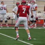 Nate Sudfeld had the third-best passer rating in the Big Ten. (Photo by Chris Goff.)