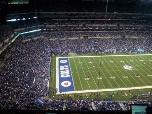 There was quite a bit of orange sprinkled into the crowd at Lucas Oil Stadium on Sunday night.