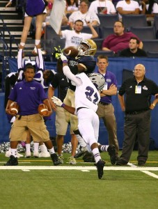 Terry McLaurin (25) and Cathedral are back in the state finals again. Photo by Cory Seward.