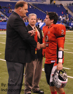 Ritter's Jake Purichia receives his silver medal last year. He's back, going for gold in 2013.