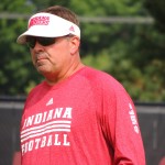 Coach Kevin Wilson feels Indiana is "gaining on it," just not fast enough to his liking.  (Photo by Chris Goff.)