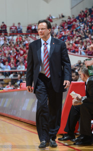Tom Crean's Hoosiers are off to a 3-0 start. (Photo by Mike Dickbernd)