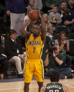Rodney Stuckey scored 25 points off the bench in the Pacers win over Milwaukee. (Photo by Pacers Sports and Entertainment)