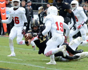 Appleby stopped short of the goal line. Photo by Ben Fahrbach.