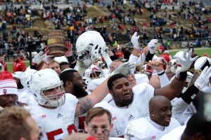 Indiana celebrates. Photo by Ben Fahrbach.