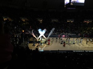 Purdue pregame introductions. Photo by Keith Carrell.