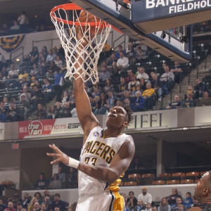 Myles Turner is looking like a future star in the NBA. (Photo by Pacers Sports and Entertainment)