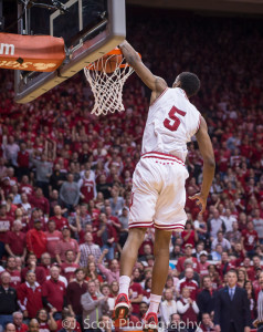 Troy Williams scored 19 points in the win over rival Purdue. (Photo by Jamie Owens)