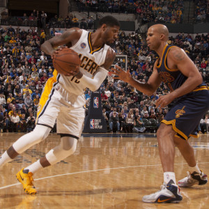 Paul George scored 29 points in the Pacers win over Cleveland. (Photo by Pacers Sports and Entertainment)
