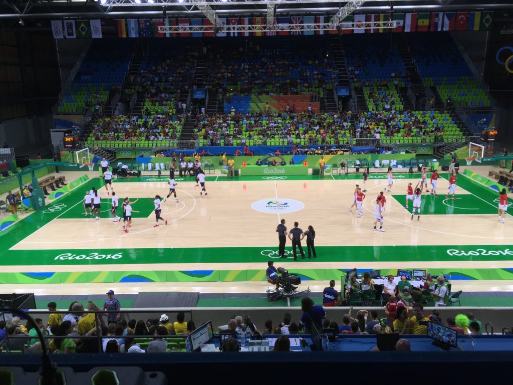Women's basketball venue, Rio de Janeiro.