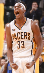 Myles Turner scored 30 points in the Pacers opening night win. (Photo by Pacers Sports and Entertainment)