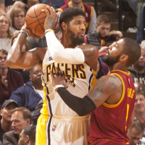 Paul George scored 21 points in the win over Cleveland. (Photo by Pacers Sports and Entertainment)