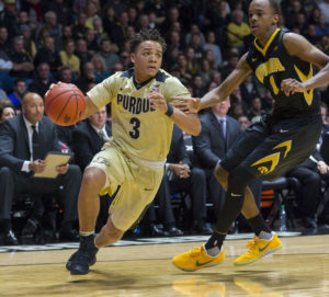 Guard play led the Boilers to victory in their Big Ten opener. (Photo by the Global Gazette)