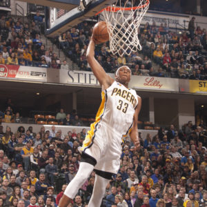 Myles Turner had 23 points and 12 rebounds in the win over Orlando. (Photo by Pacers Sports and Entertainment)