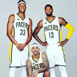 The Pacers are in good hands with the trio of Turner, Teague, and George. (Photo by Pacers Sports and Entertainment)