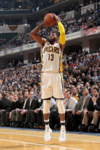 Paul George scored 21 points in the Pacers win over the Thunder. (Photo by Ron Hoskins/NBAE via Getty Images)