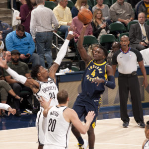 Victor Oladipo filled up the stat sheet in his Pacers debut. (Photo by Pacers Sports and Entertainment)