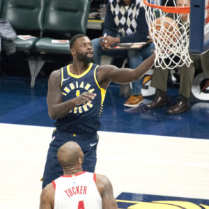 Lance Stephenson rises for a shot. (Photo by Pacers Sports and Entertainment)