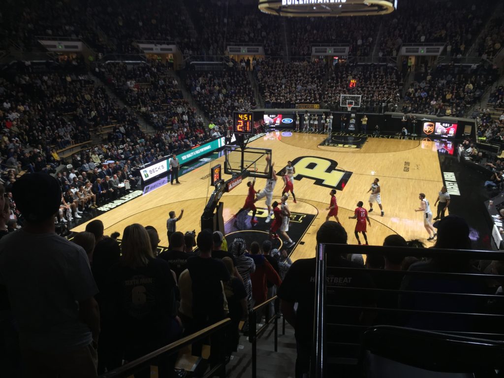 Isaac Haas gets fouled by SIUE in season opener on November 10th, 2017.