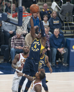 Victor Oladipo scored 33 points in the win over Cleveland. (Photo by Pacers Sports and Entertainment)