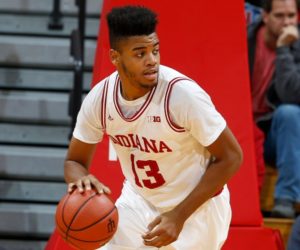 Juwan Morgan had 15 points and 10 rebounds in the win over Iowa. (Photo by DraftExpress.)