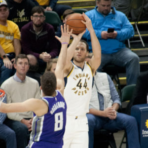 Bojan Bogdanovic has helped the Pacers 3-point shooting this season. (Photo by Pacers Sports and Entertainment)