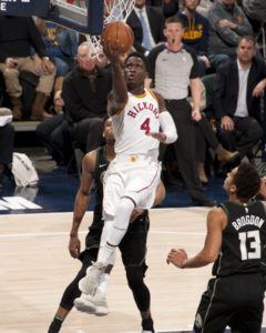 Oladipo scored 15 points in the Pacers win over Milwaukee. (Photo by Pacers Sports and Entertainment)